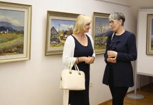 OTVORITEV RAZSTAVE SLIK LOJZETA PERKA 05 FOTO LJUBO VUKELIČ